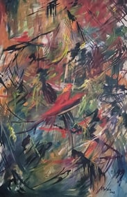 Orhon Mubin,(1924-1981) Turkish artist of the 20th century, produced a considerable body of drawings
