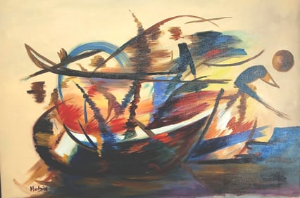Orhon Mubin, Turkish artist of the 20th century, produced a considerable body of drawings and painti