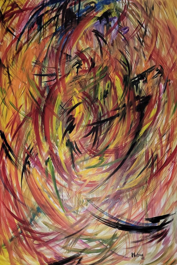 Orhon Mubin, Turkish artist of the 20th century, produced a considerable body of drawings and: Orhon Mubin, Turkish artist of the 20th century, produced a considerable body of drawings and paintings.Arriving in Paris in 1948, he discovered French abstract expressionism and was passionate about 