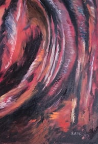 Behjat Sadr was an Iranian modern art painter whose works have been exhibited in New York, Paris,