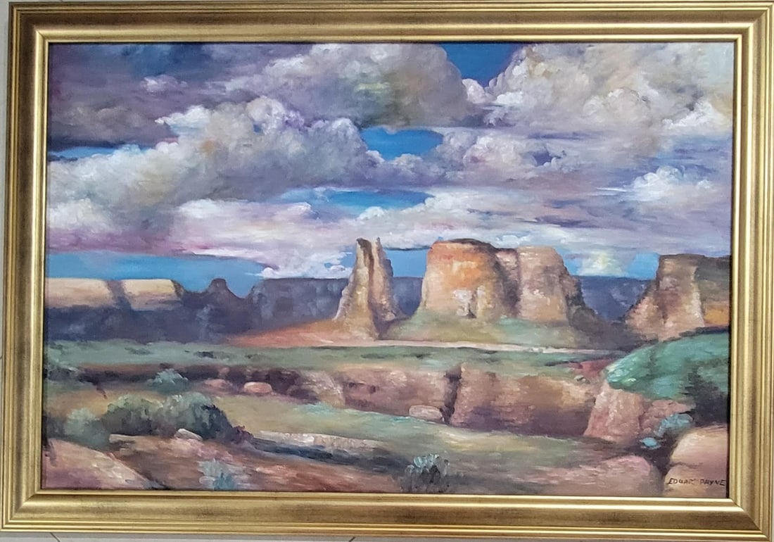 Edgar Alwin Payne (1 March 1883 – 8 April 1947) was an American painter. He was known as a Western: Edgar Alwin Payne (1 March 1883 – 8 April 1947) was an American painter. He was known as a Western landscape painter and muralistPRIVATE Collector,Dr Rodrigo Alcantara,From Colorado Spring..Oil on C