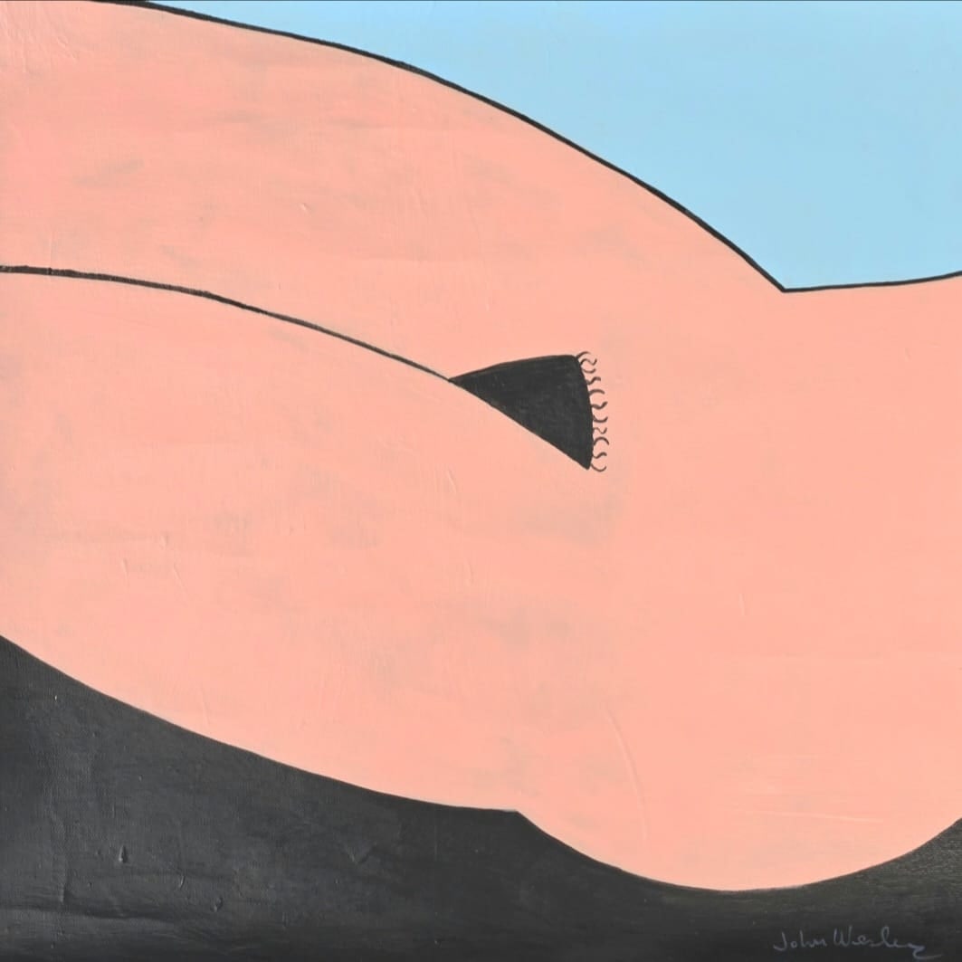 John Wesley was an American painter, known for idiosyncratic figurative works of eros and humor, ren (1 of 2)