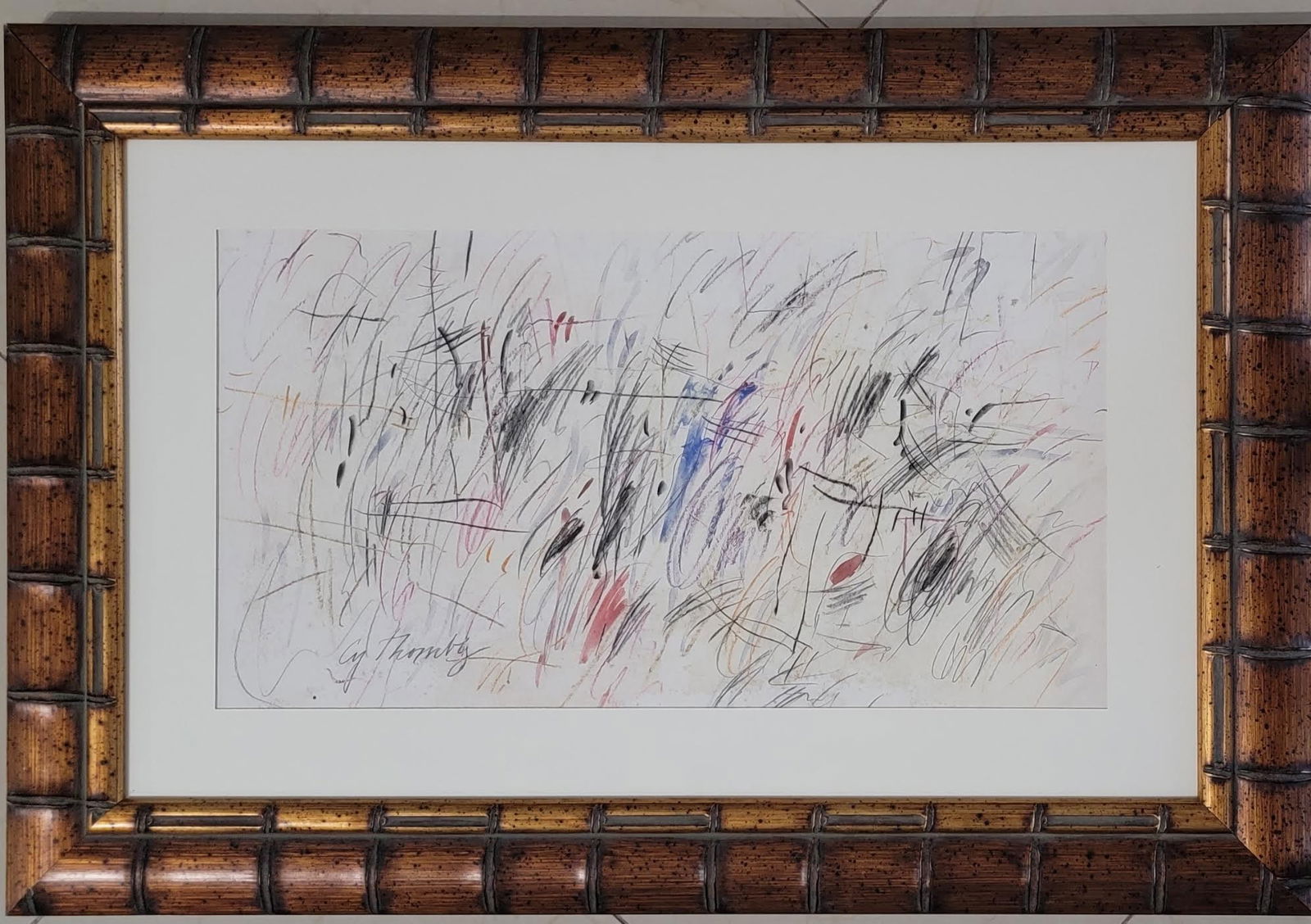 Cy Twombly,(Alton Stanley Tobey) (November 5, 1914 – January 4, 2005) was an American painter, (1 of 3)