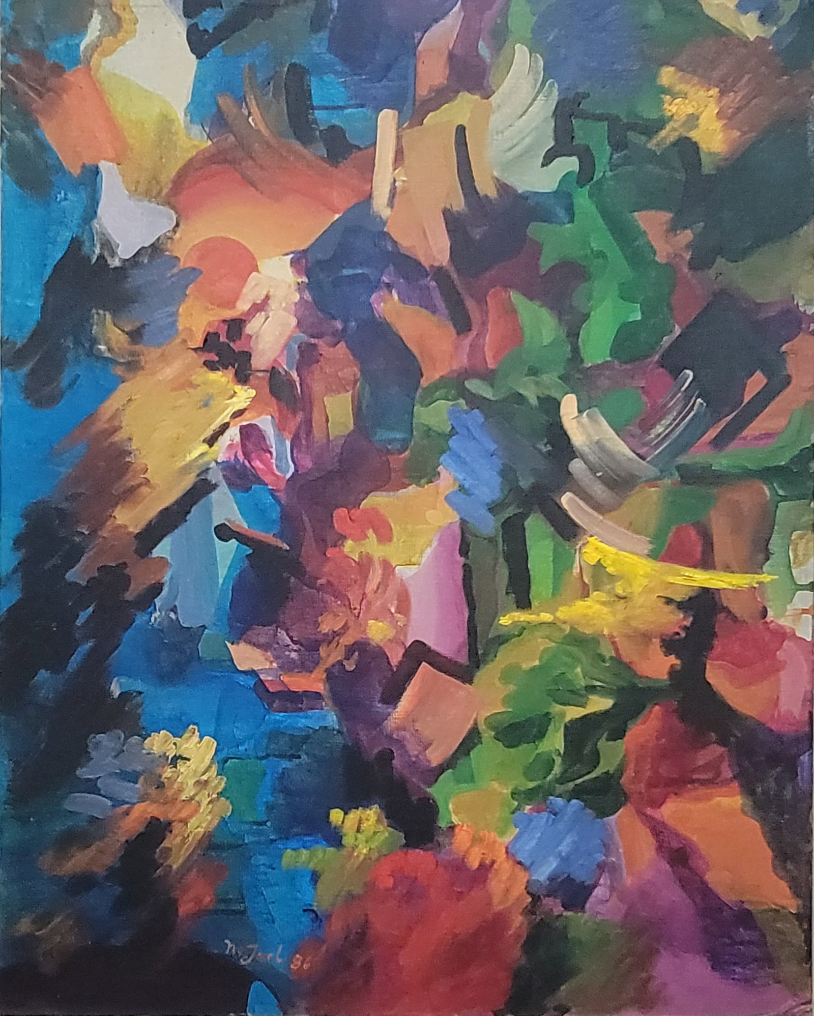 Nejad Melih Devrim was active/lived in Turkey, France . Born to a highly educated family of artists: Nejad Melih Devrim was active/lived in Turkey, France . Born to a highly educated family of artists and poets, he was the son of a pioneering female artist ...Private collector,Oil on Canvas Board,siz