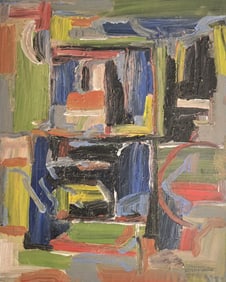 Shirley Jaffe was an American abstract painter. Her early work is of the gestural abstract expressio