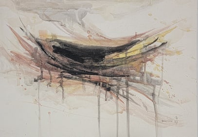 Hisao Domoto (1928-2013) was a major 20th-century Japanese artist.In 1956, he produced a new style