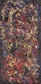 Toshimitsu Imai, born in 1928, was introduced to painting early, joined the Mouvement Informel, and