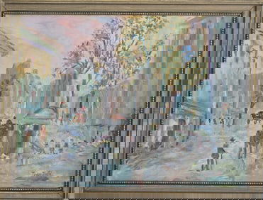 Jean Dufy was a French painter of Parisian society, country scenes, circuses, horse races,