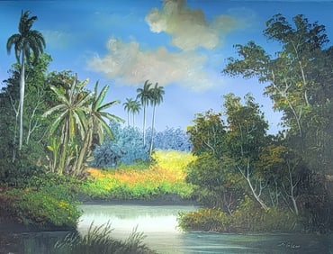 James Gibson (1938 - 2017) is an American landscape artist from Moore Haven, Florida and one of