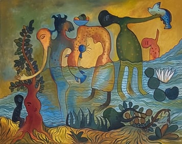 Manuel Mendive Hoyos is an Afro-Cuban artist. Mendive was born in Havana, Cuba, in 1944. His family
