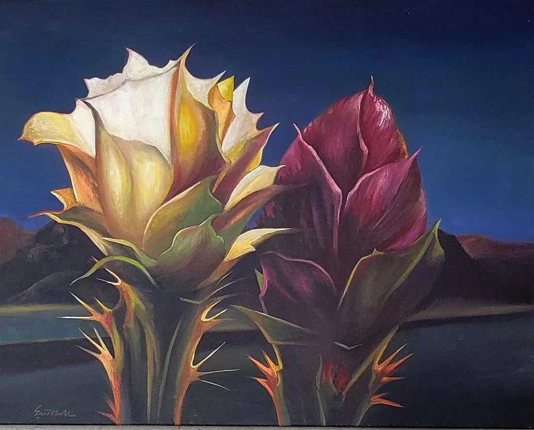 Ed Mell was an American painter from Phoenix, Arizona. He specialized in depictions of landscapes of (1 of 2)