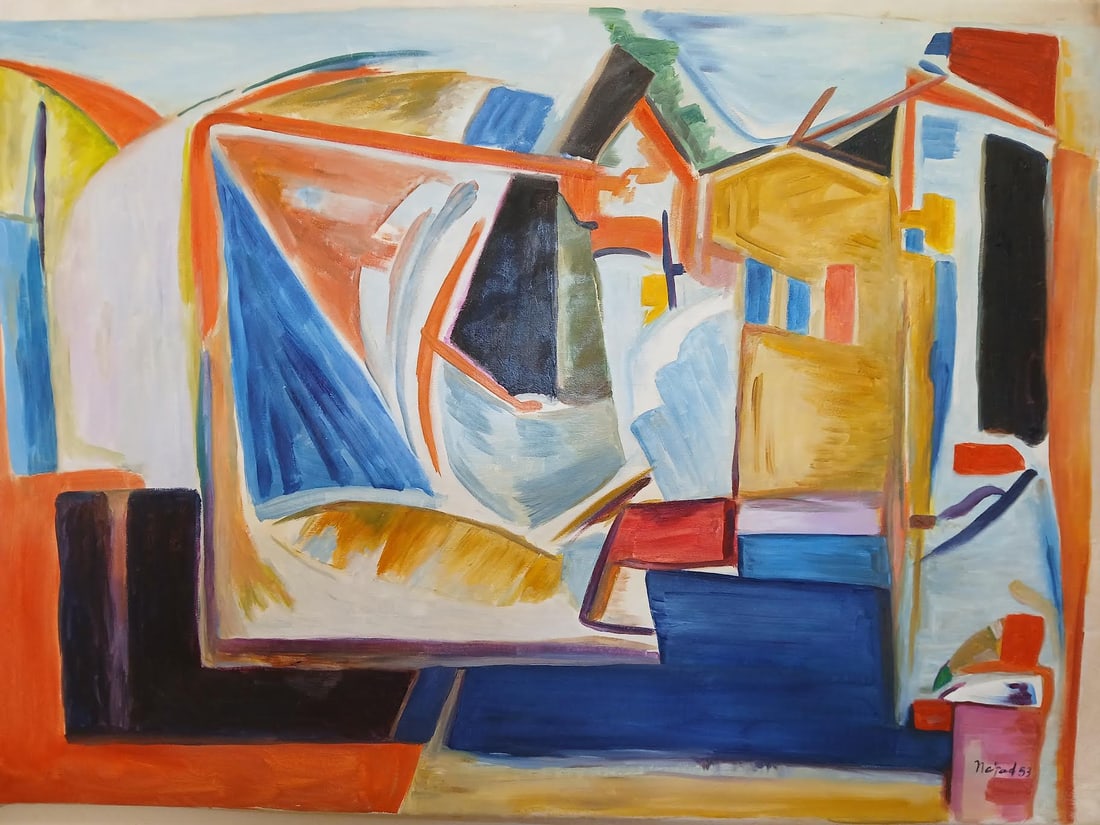 Nejad Melih Devrim was active/lived in Turkey, France . Born to a highly educated family of artists: Nejad Melih Devrim was active/lived in Turkey, France . Born to a highly educated family of artists and poets, he was the son of a pioneering female artist ...Private collector,Oil on Canvas ,size:30&