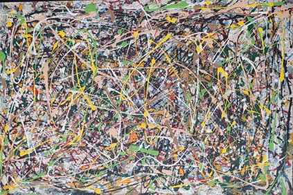 Janet Sobel American, born Ukraine.1894–1968.Her work was illustrated alongside that of Mark