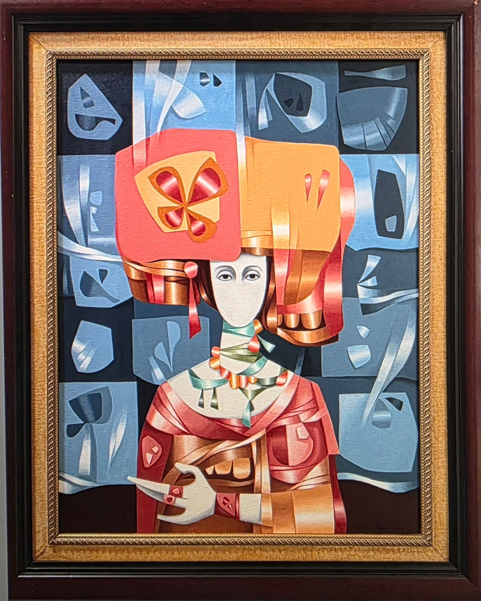 Cundo Bermúdez (Cuban, 1914-2008) was a painter associated with Cuban Modernist movement, and best: Cundo Bermúdez (Cuban, 1914-2008) was a painter associated with Cuban Modernist movement, and best known for his colorful and humorous depictions of everyday life. Born in Havana, he studied painting