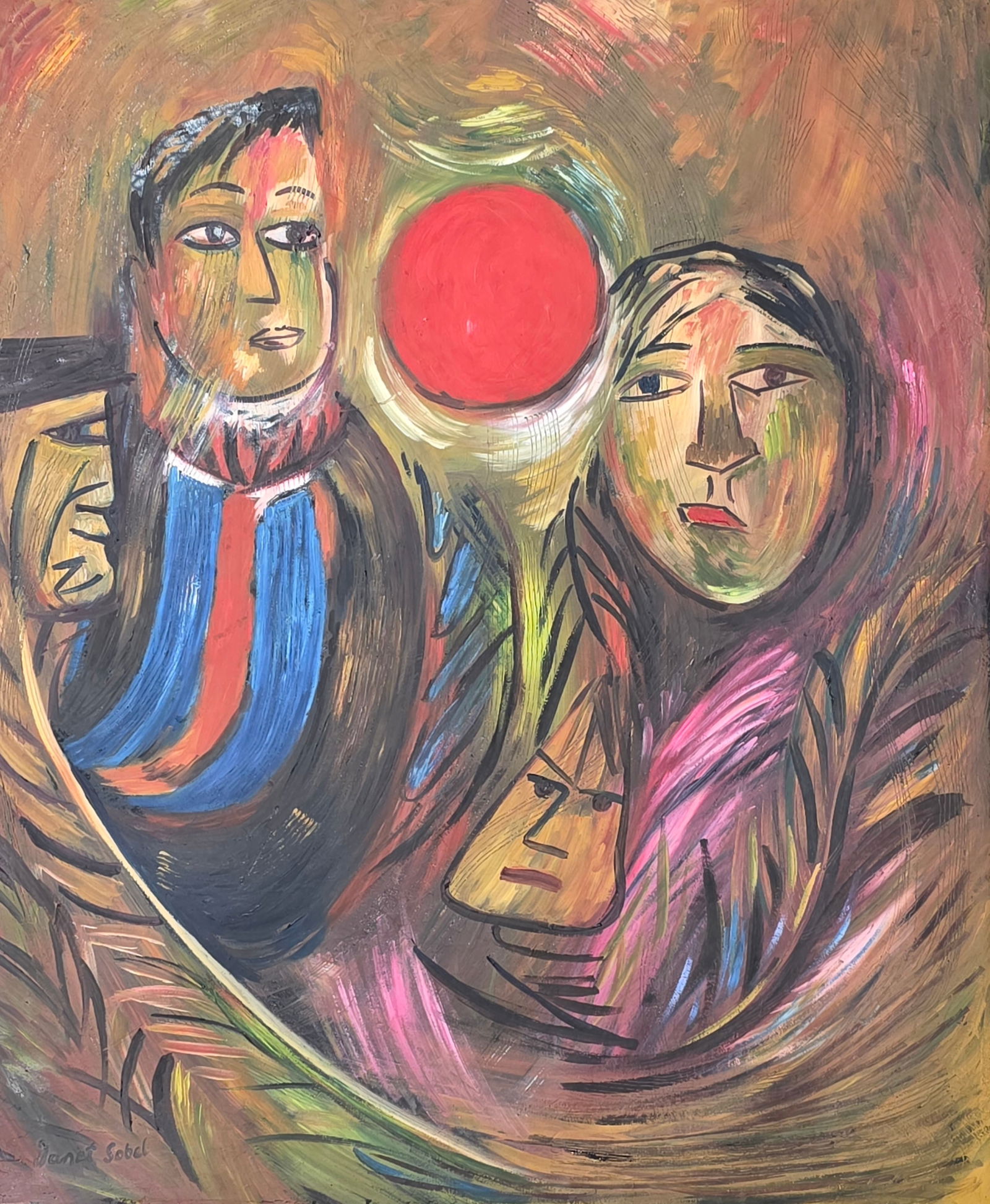 Janet Sobel, born Jennie Olechovsky, was a Ukrainian-born American Abstract Expressionist painter (1 of 2)