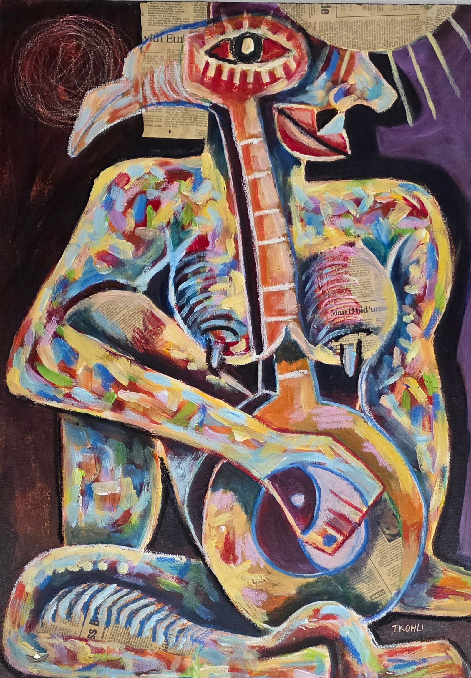 Thembinkosi Kohli ,South African Contemporary Modern Art incorporates inspiration from the subject (1 of 3)