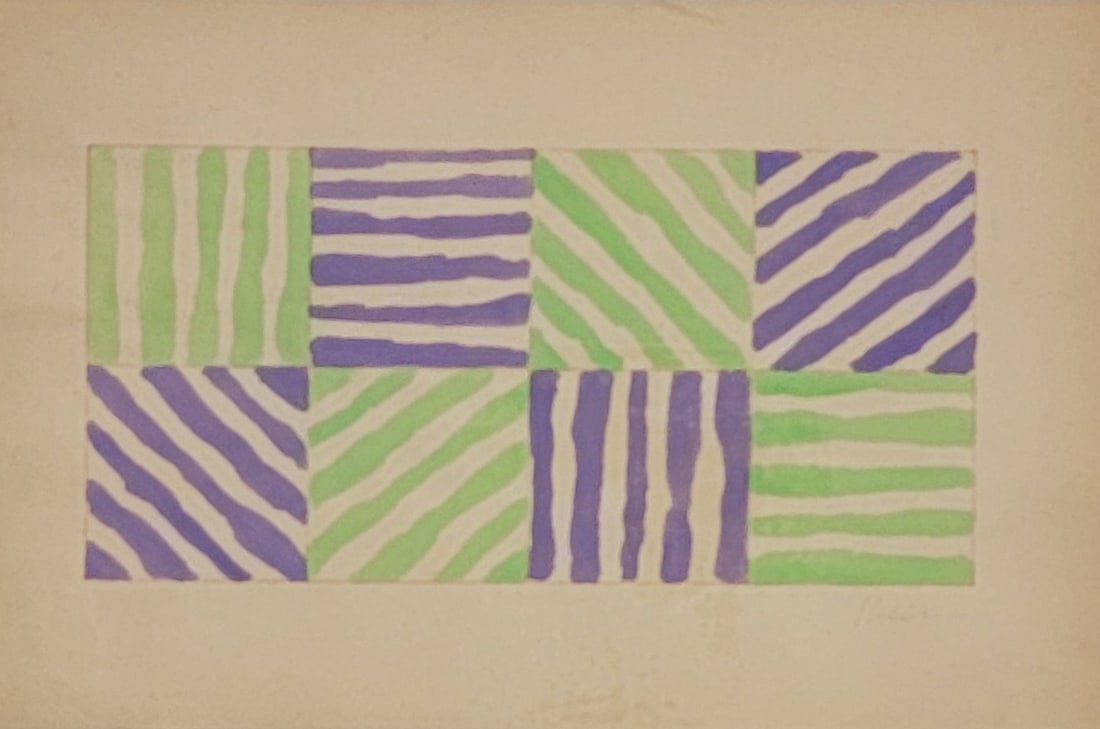 Ellsworth Kelly was an American painter, sculptor, and printmaker associated with hard-edge (1 of 2)