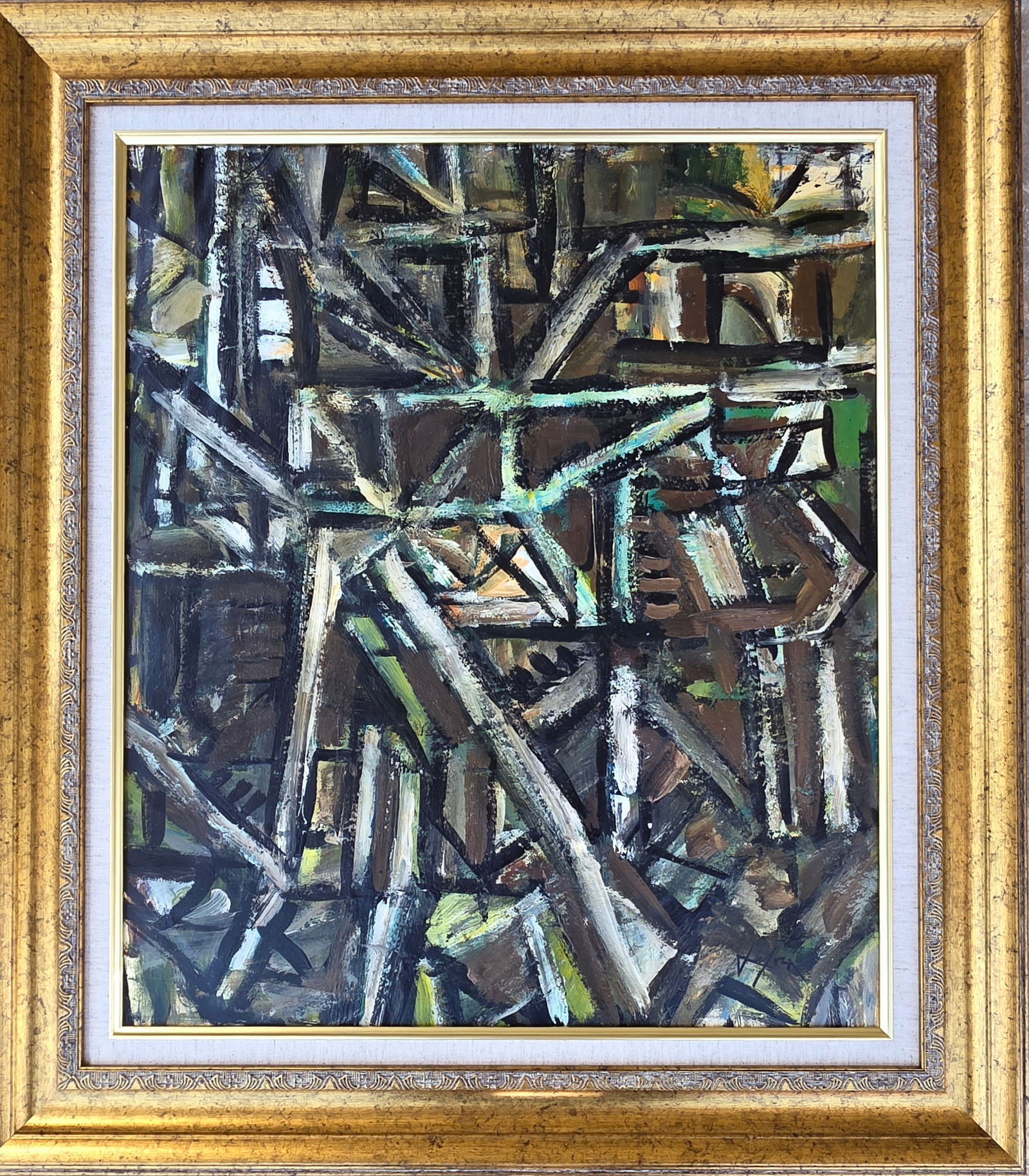 Emilio Vedova was a modern Italian painter. He is considered one of the most important artists to: Emilio Vedova was a modern Italian painter. He is considered one of the most important artists to emerge from Italy's artistic scene in the post-World War II.Private Collector,Oil on Hard Paper,size:2