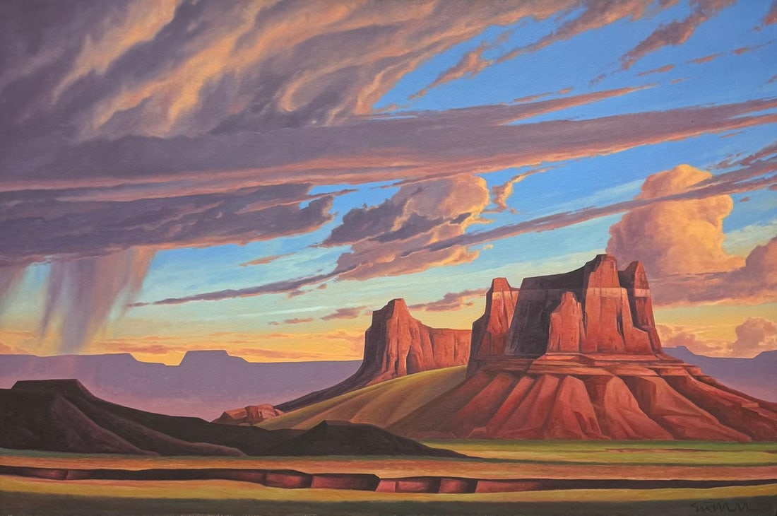 Ed Mell was an American painter from Phoenix, Arizona. He specialized in depictions of landscapes of (1 of 4)
