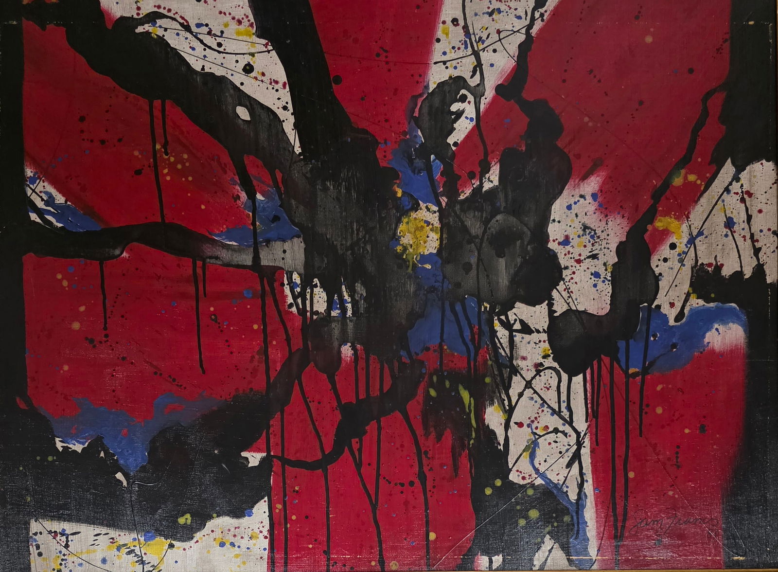 Sam Francis was born in San Mateo, California the son of Katherine Lewis Francis and Samuel Augustus (1 of 3)