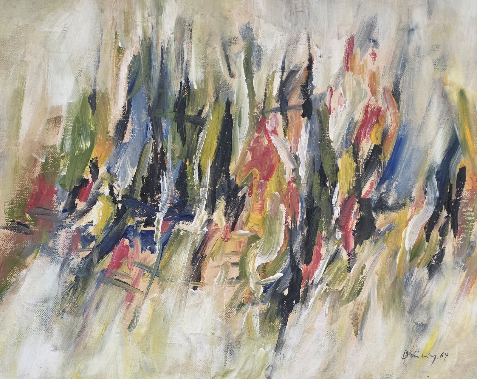 Peter Brüning (1929, Düsseldorf – 1970, Ratingen), painter and object artist, combines the (1 of 2)