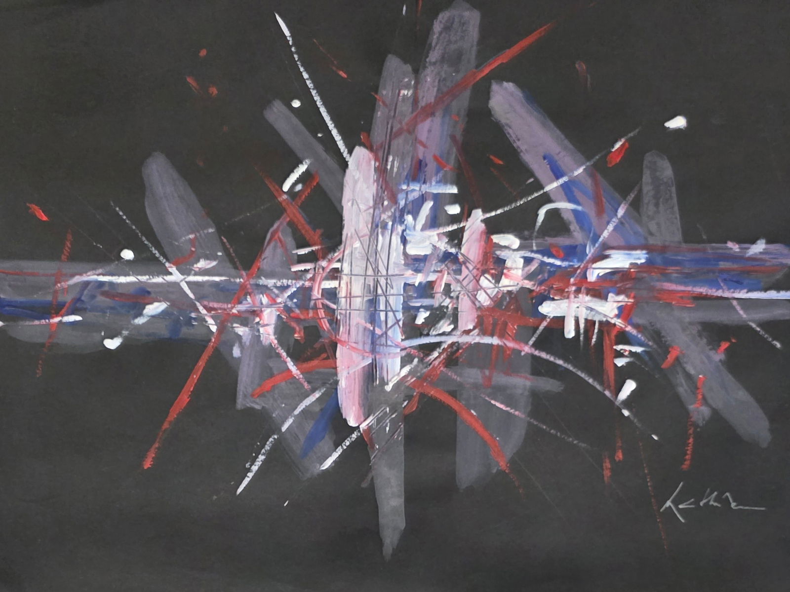 Georges Mathieu was a French abstract painter, art theorist, and member of the Académie des (1 of 2)