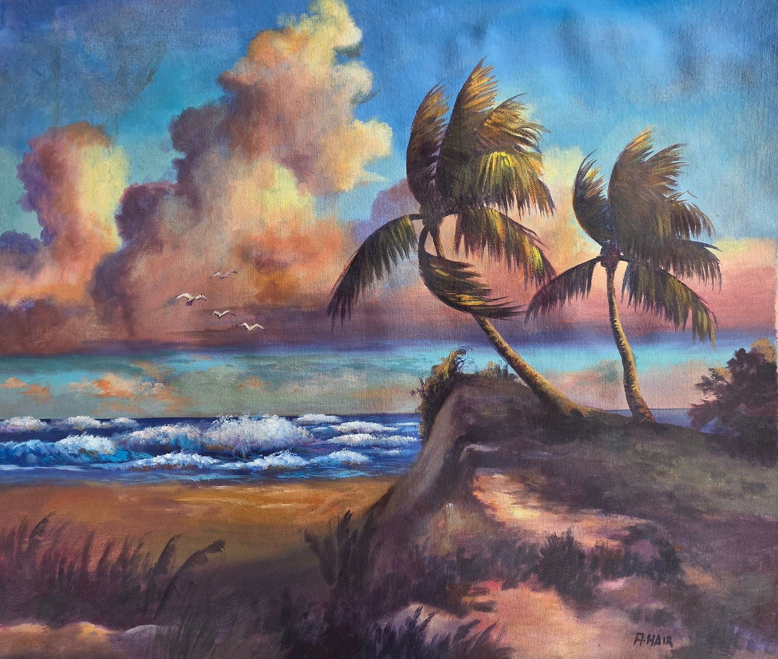 Alfred Hair (1941–1970) was a pioneering African American artist and a driving force behind the: Alfred Hair (1941–1970) was a pioneering African American artist and a driving force behind the Florida Highwaymen, a group of 26 painters who sold vibrant,,, often, fast-produced, scenes of Florida