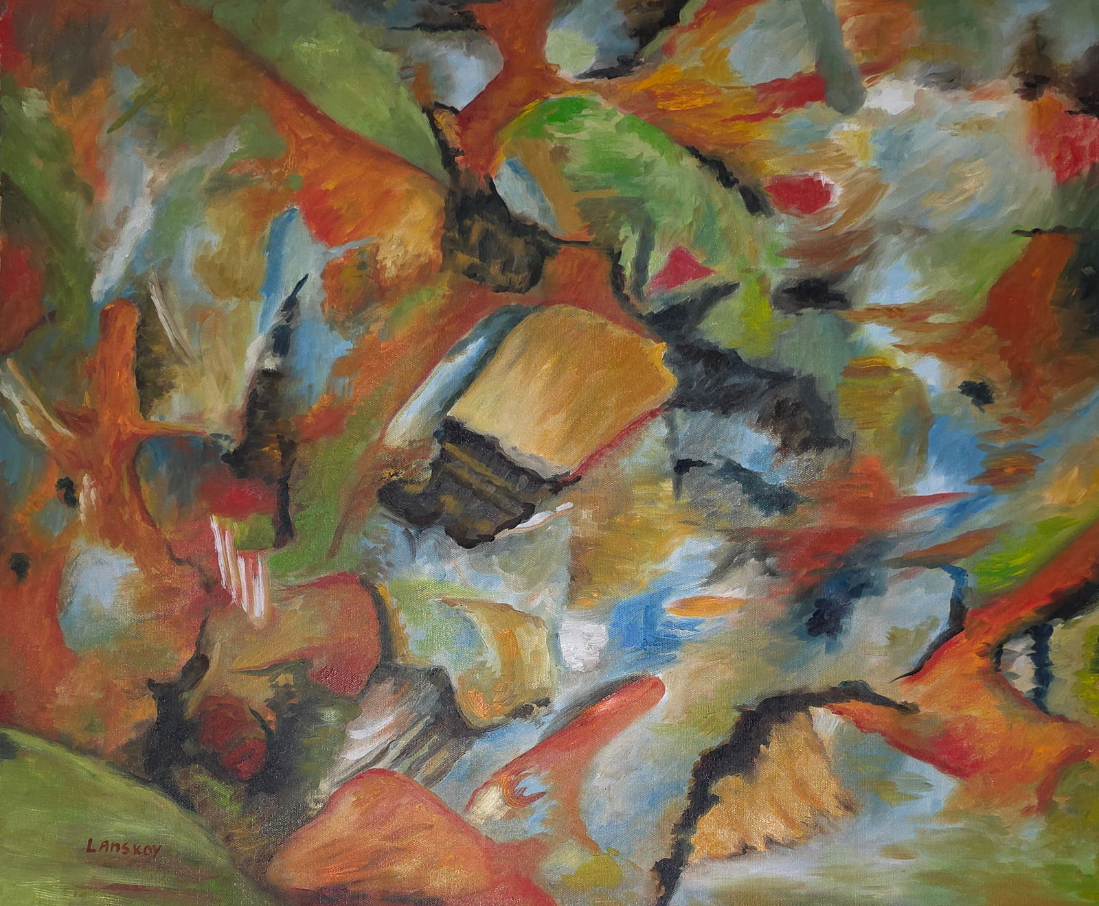 André Lanskoy was a Russian painter and printmaker who worked in France. He is associated with the (1 of 2)