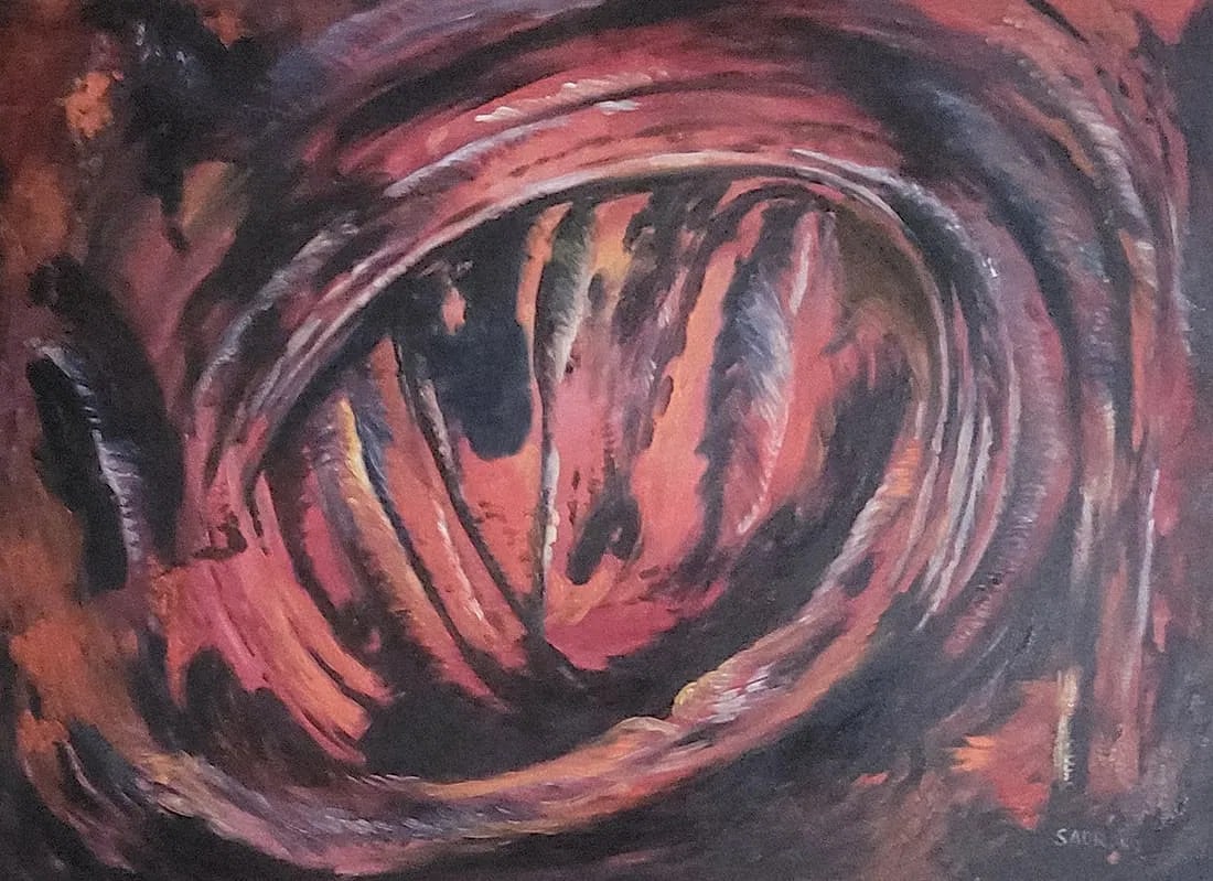 Behjat Sadr was an Iranian modern art painter whose works have been exhibited in New York, Paris,: Behjat Sadr was an Iranian modern art painter whose works have been exhibited in New York, Paris, and Rome. In her paintings, Sadr is known for using a palette knife on canvases or metallic surfaces t