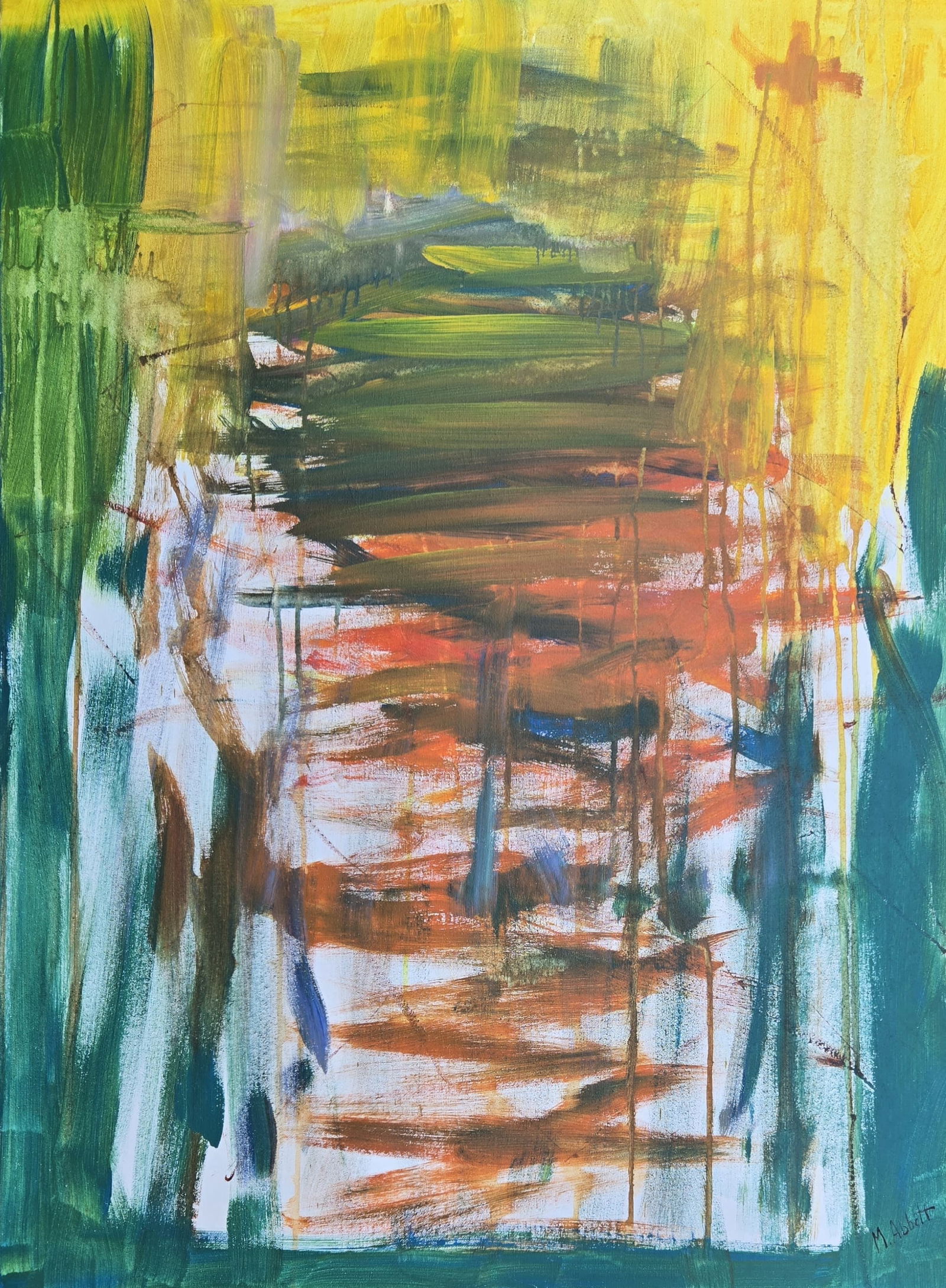 Mary Lee Abbott was an American artist, known as a member of the New York School of abstract (1 of 2)