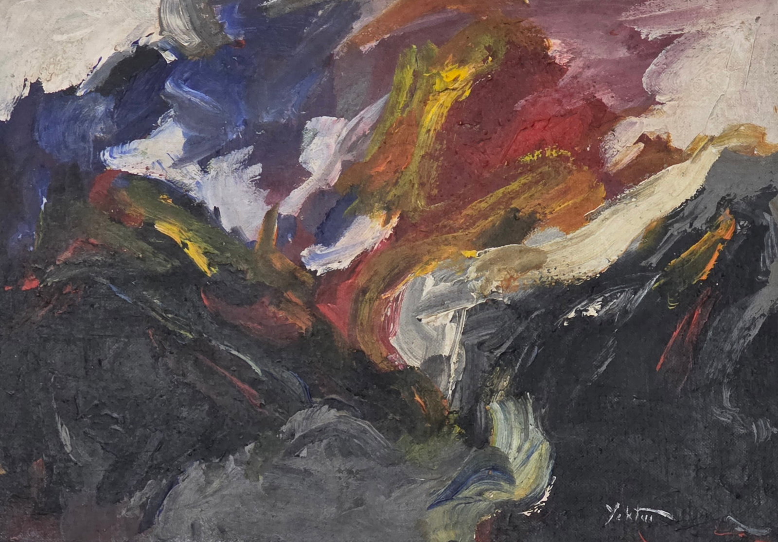 Manoucher Yektai was an Iranian-born American artist and poet. A member of the New York School of (1 of 2)