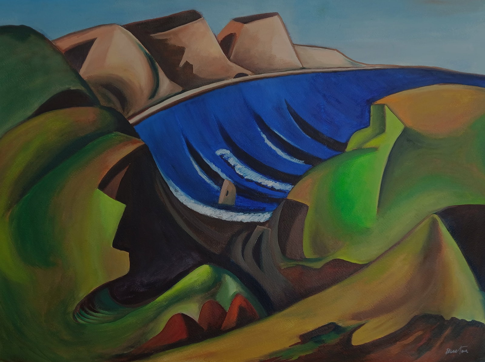 Thomas Hart Benton (American, 1889–1975) was an American painter, muralist, and printmaker. (1 of 2)