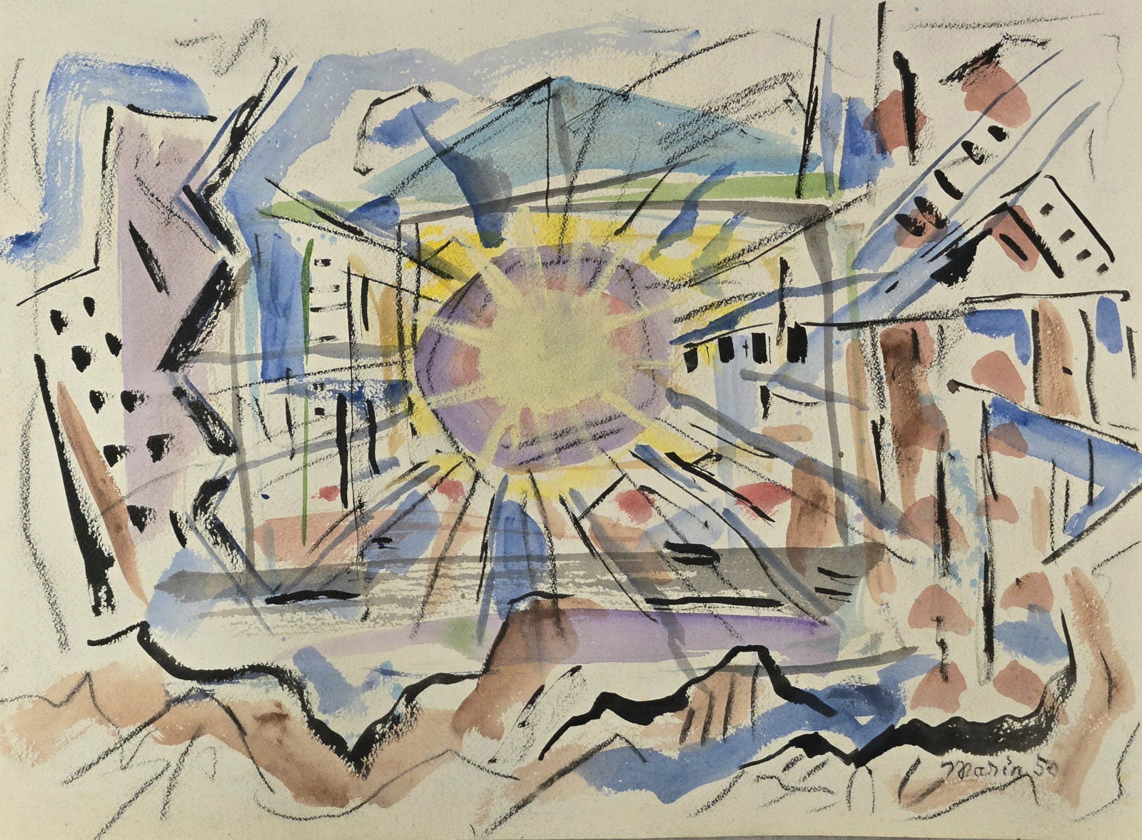 John Marin (December 23, 1870 – October 2, 1953) was an early American modernist visual artist. (1 of 2)