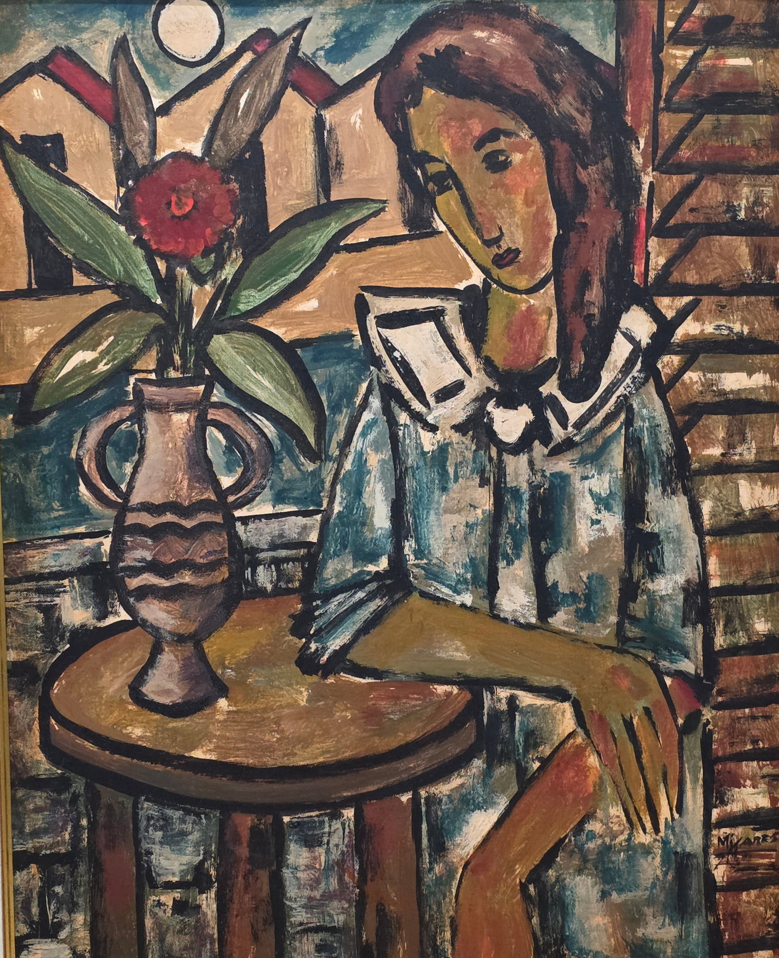 Jose Mijares Cuban Artist: b. 1921-2004. In 1942 this Cuban artist was admitted to San Alejandro - 2