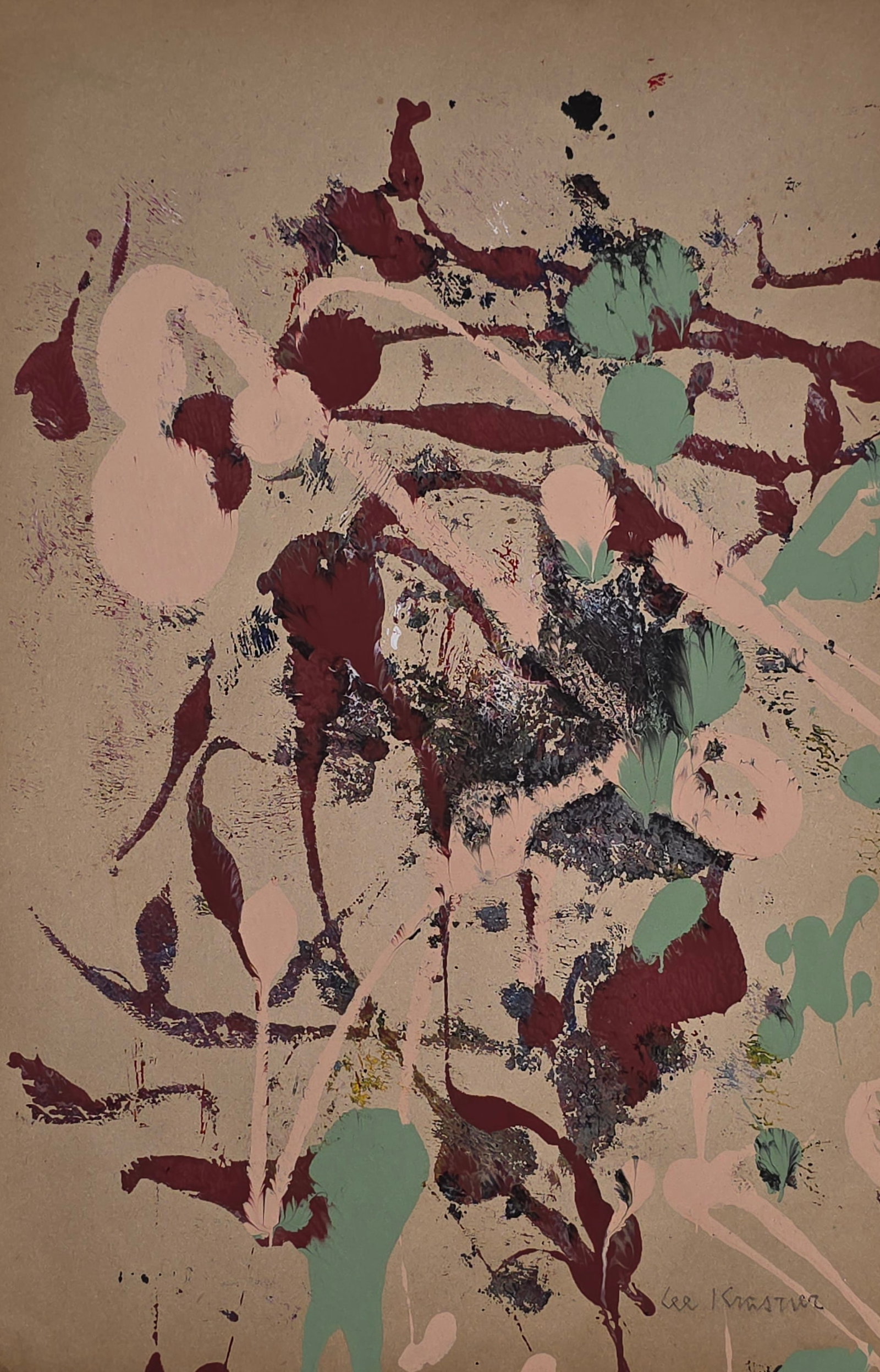 Lenore "Lee" Krasner was an American painter and visual artist active primarily in New York whose (1 of 2)