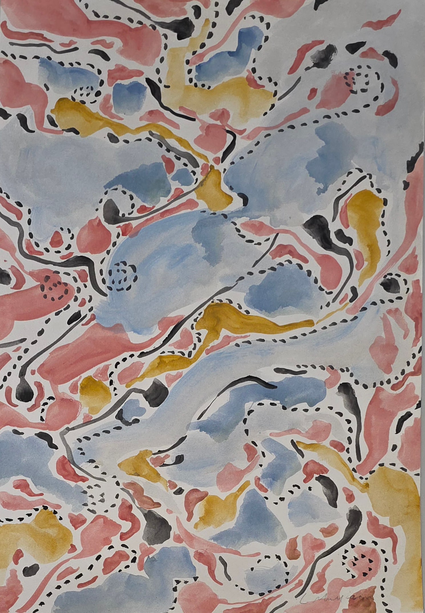 Lee Mullican was an American painter, curator, and art teacher. He was an influential member of the (1 of 2)