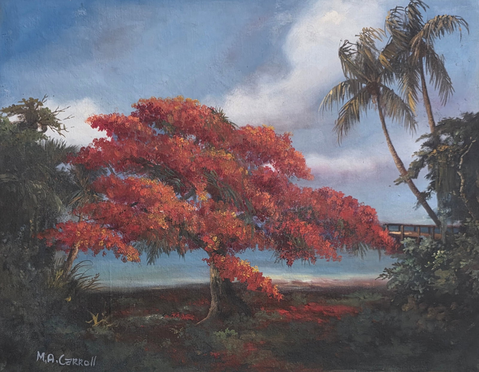 Mary Ann Carroll (1940 - 2019) is an American landscape artist from Sandersville, Georgia and one of (1 of 2)