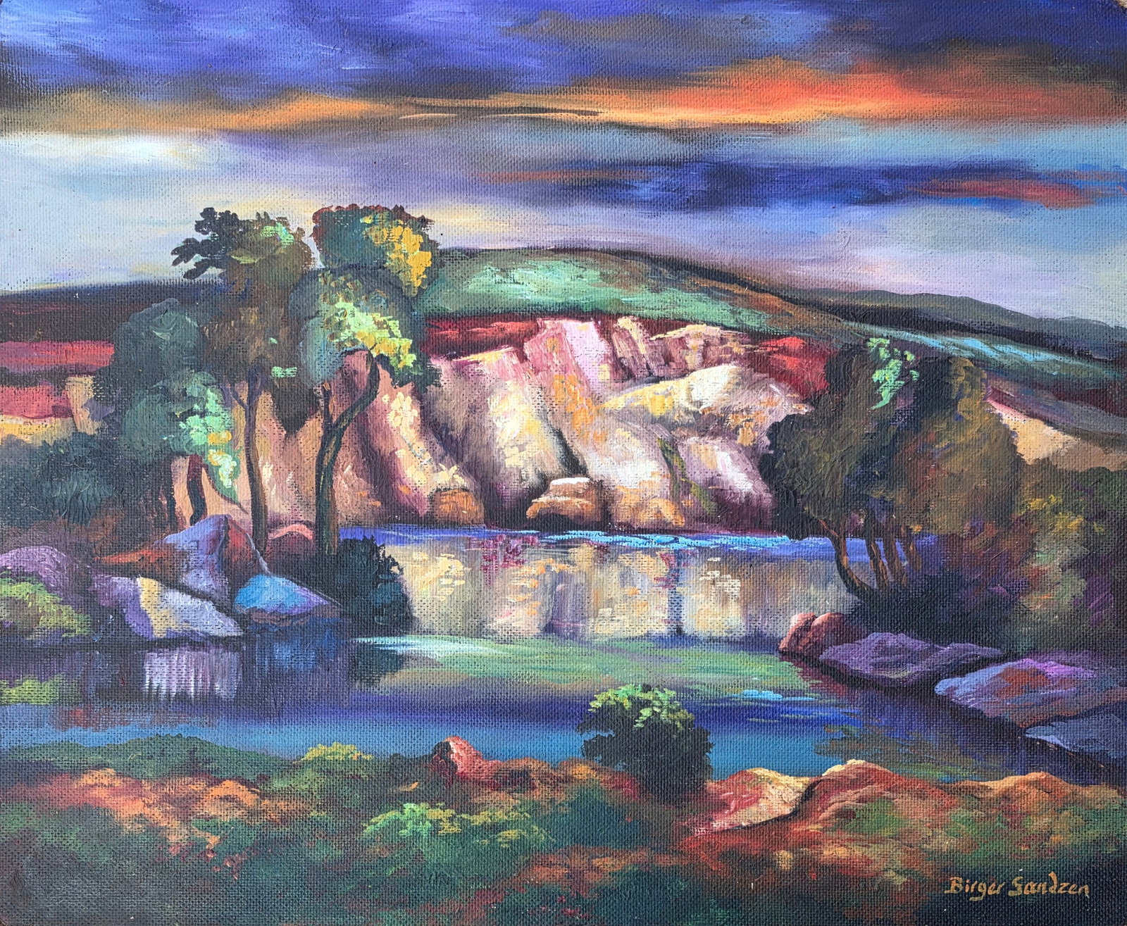 Birger Sandzén, was a Swedish-American painter best known for his landscapes. He produced most of (1 of 3)