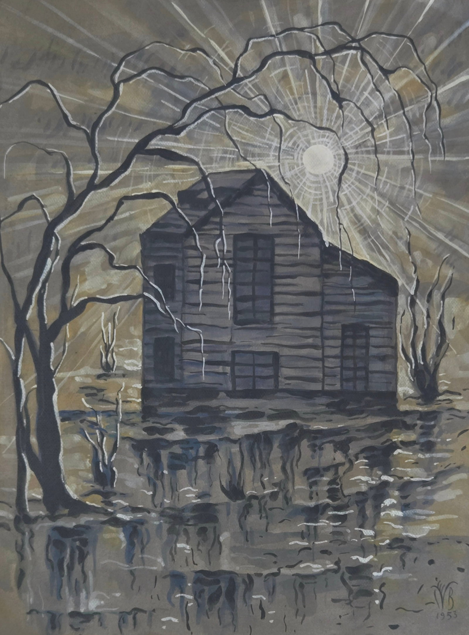 Charles Ephraim Burchfield was an American painter and visionary artist, known for his passionate (1 of 2)