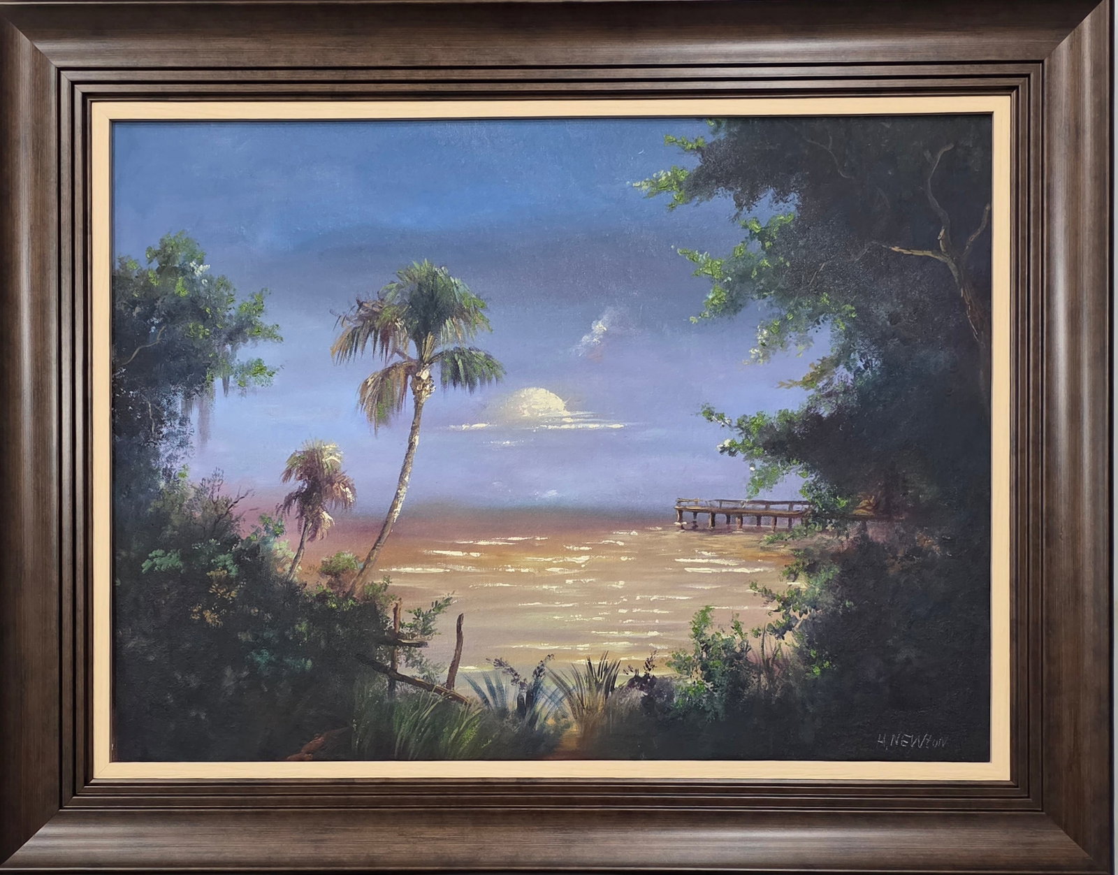 Harold Newton was an American landscape artist. He was a founding member of the Florida Highwaymen, (1 of 2)