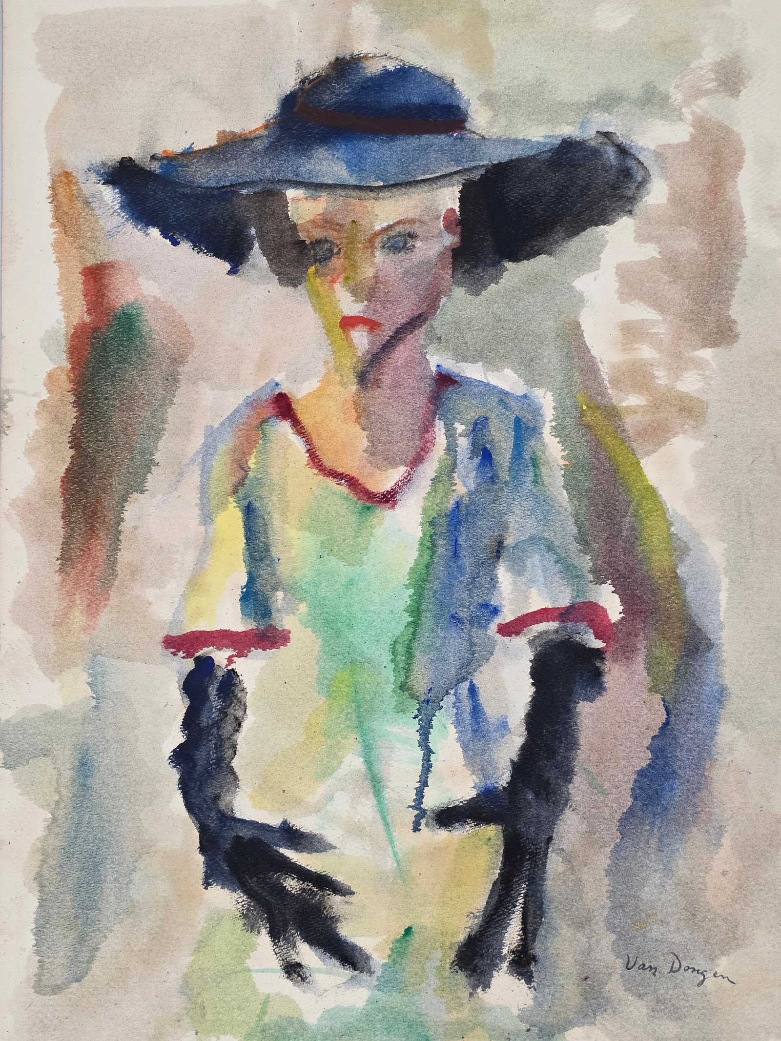 "Kees" van Dongen was a Dutch-French painter who was one of the leading Fauves. Van Dongen's early: "Kees" van Dongen was a Dutch-French painter who was one of the leading Fauves. Van Dongen's early work was influenced by the Hague School and symbolism and it evolved gradually into a rough pointilli