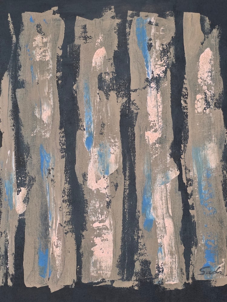 Behjat Sadr was an Iranian modern art painter whose works have been exhibited in New York, Paris,: Behjat Sadr was an Iranian modern art painter whose works have been exhibited in New York, Paris, and Rome. In her paintings, Sadr is known for using a palette knife on canvases or metallic surfaces t