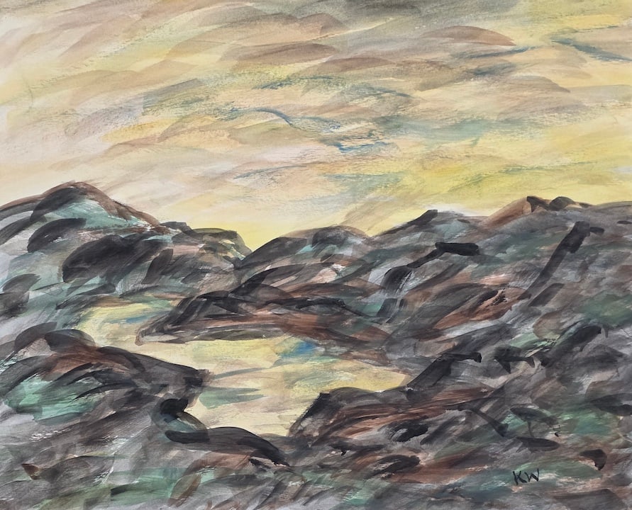 Sir John Kyffin Williams, OBE, RA was a Welsh landscape painter who lived at Pwllfanogl, (1 of 2)