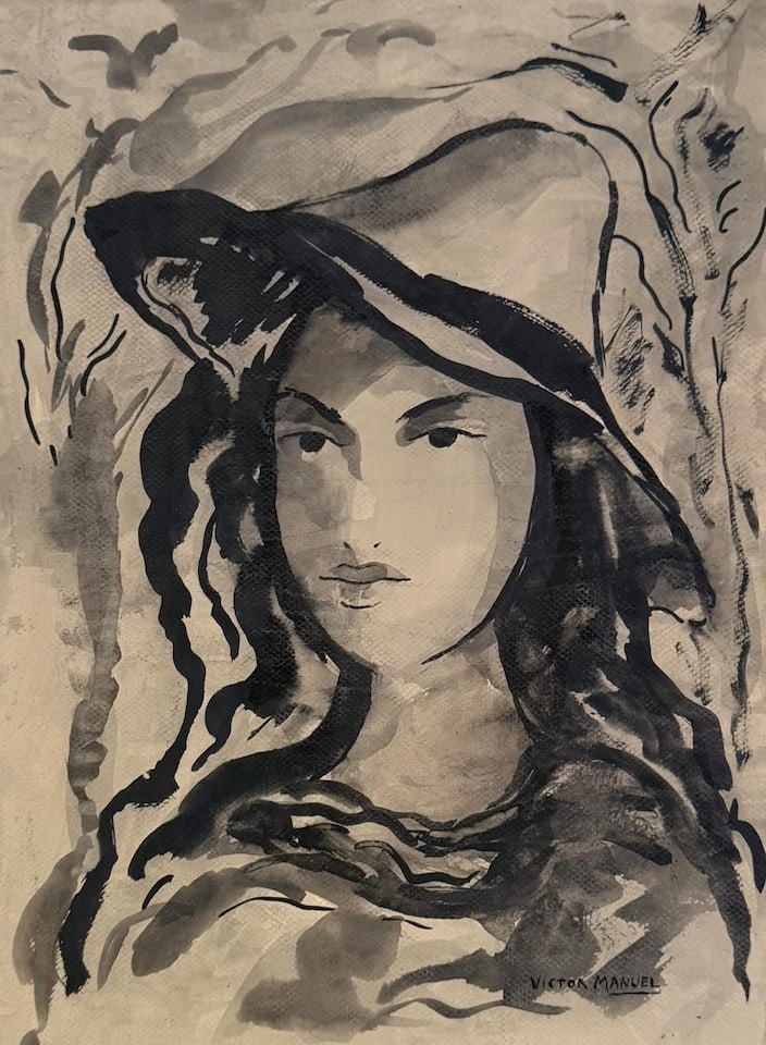 Víctor Manuel García Valdés was a Cuban painter. He was an early member of the "Vanguardia": Víctor Manuel García Valdés was a Cuban painter. He was an early member of the "Vanguardia" movement of artists who, beginning in the 1920s, combined European concepts of Modern art with native Pri