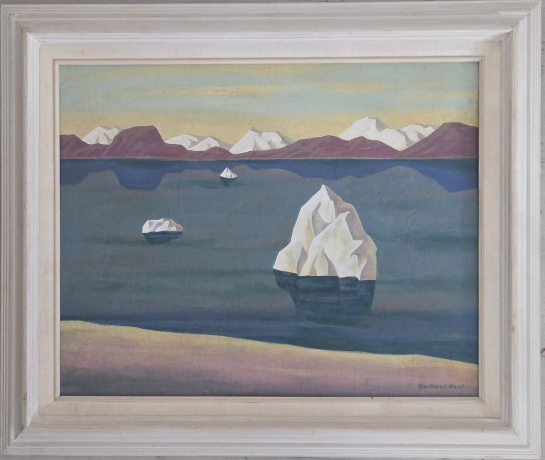 Rockwell Kent was born in Tarrytown, New York. Kent was of English descent.and he studied painting (1 of 3)