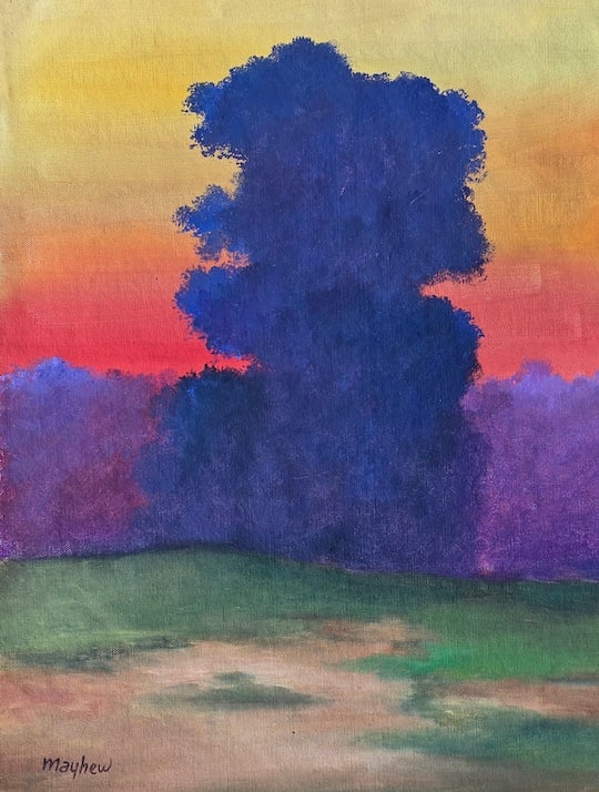 Richard Mayhew was an American landscape painter, illustrator, and arts educator, of Native and Afri (1 of 2)