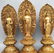 Three Buddhist statues of Amitabha in pure bronze ,