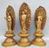 Three Buddhist statues of Amitabha in pure bronze , - 6