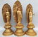 Three Buddhist statues of Amitabha in pure bronze , - 9