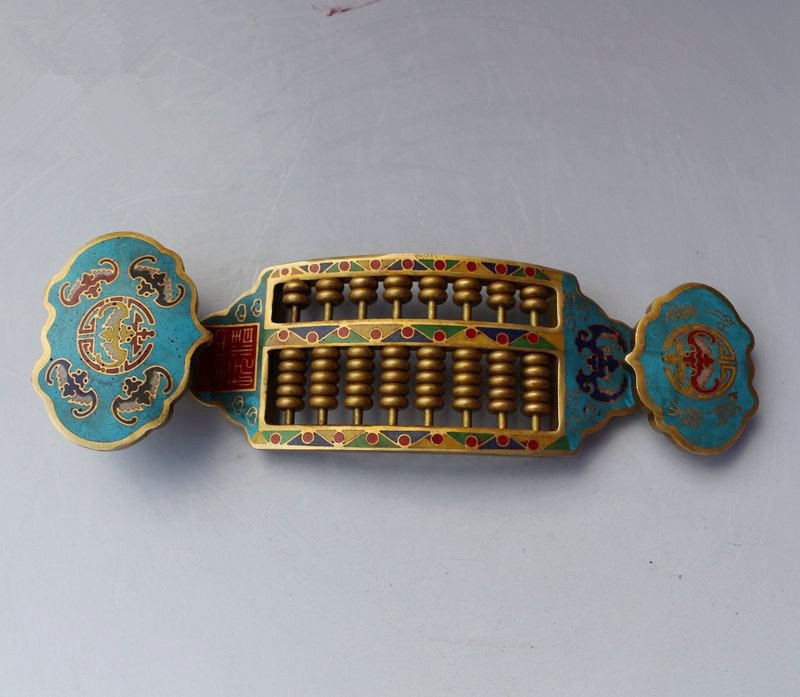 Cloisonne Wufu Ruyi Abacus (1 of 4)